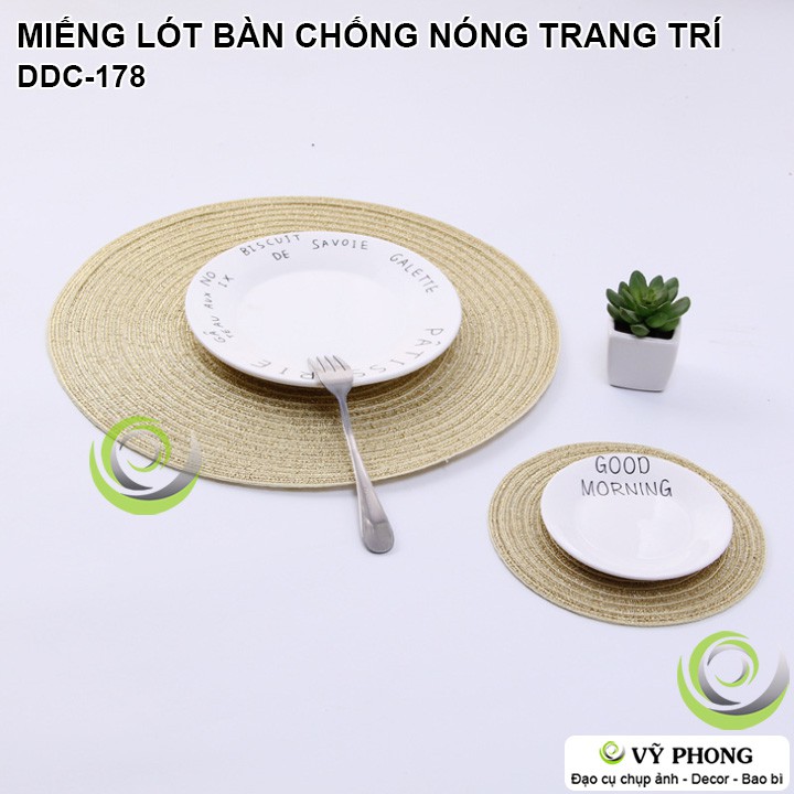 THẢM LÓT BÀN ĂN CHỐNG NÓNG MIẾNG LÓT PHONG CÁCH BẮC ÂU DECOR TRANG ĐẠO CỤ CHỤP ẢNH SẢN PHẨM INS DDC-178