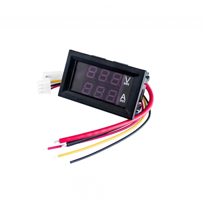 Đồng hồ đo điện áp và dòng điện DC 0-100V 10A màn hình kỹ thuật số 0.28"