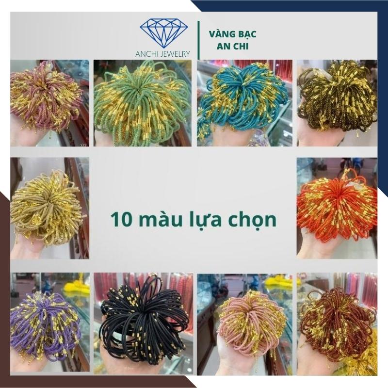 Vòng tay charm hoa sen ngọc xanh, Anchi jewelry