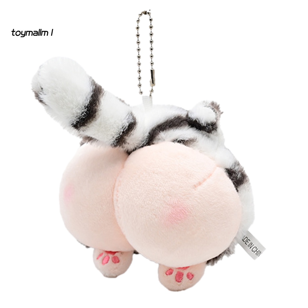 Móc khóa hình mông hổ nhồi bông mềm mại dễ thương