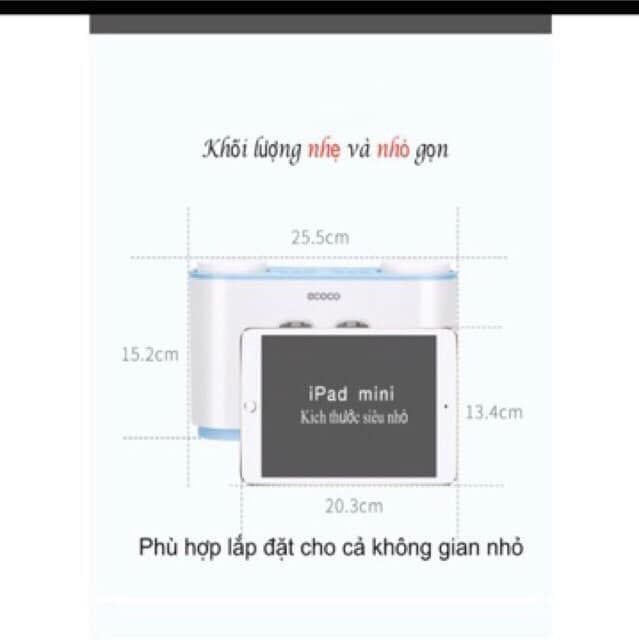 Nhả Kem Đánh Răng Cao Cấp Ecoco  Chất Liệu Nhựa Bền Đẹp, Dễ Dàng Vệ Sinh, Cọ Rửa