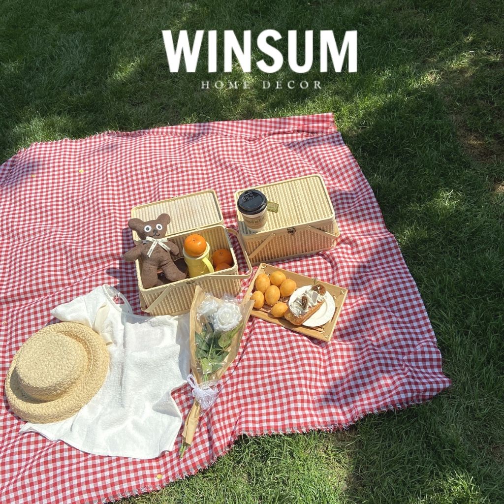 Thảm Picnic Dã Ngoại Caro Đa Màu Sắc Chất Vải Canvas Dày Dặn - Winsum.decor | BigBuy360 - bigbuy360.vn