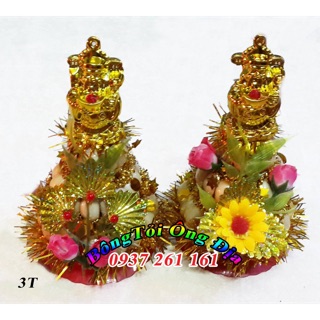 Bông tỏi Ông Địa - Thần Tài 3 tầng