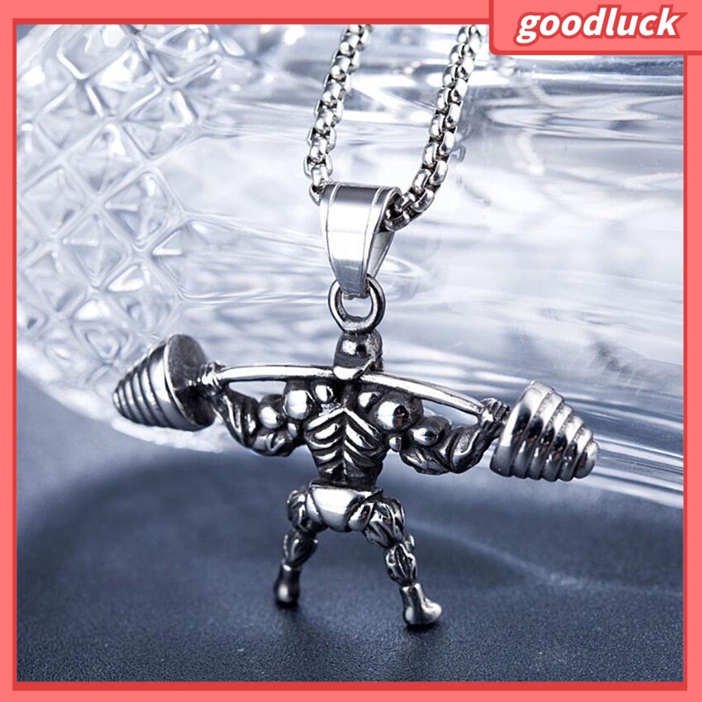 vòng cổ Mặt Hình Quả Tạ Tập Gym Độc Đáo Cá Tính