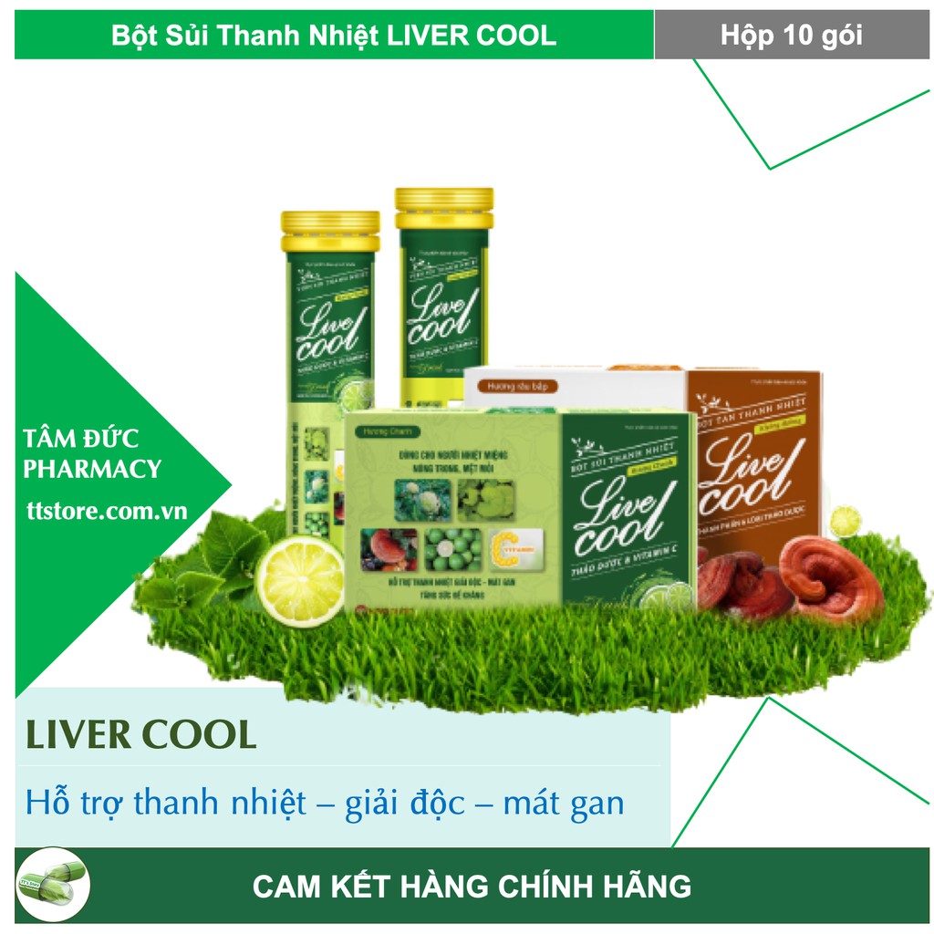 Viên sủi thanh nhiệt LIVECOOL Nam Dược (Tuýp 16 viên) [livercool, live cool, liver cool]