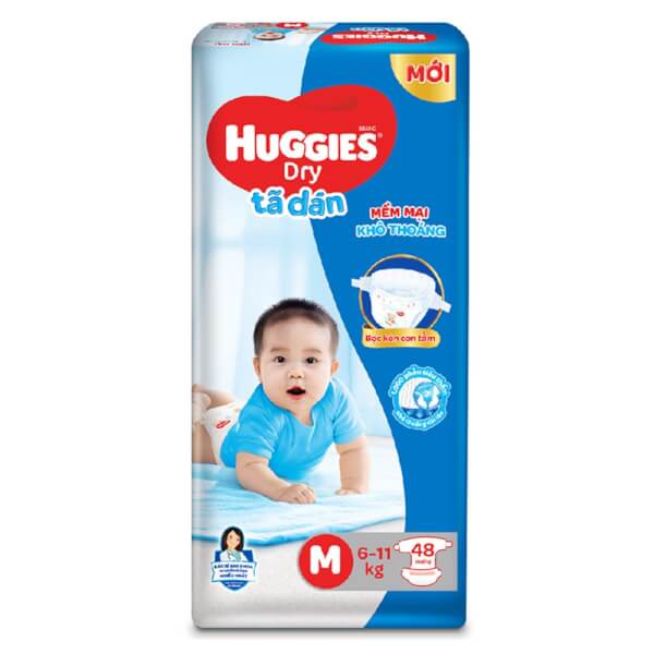 Tã dán Huggies Đệm Mây S54/M48/L42/XL38/XXL33