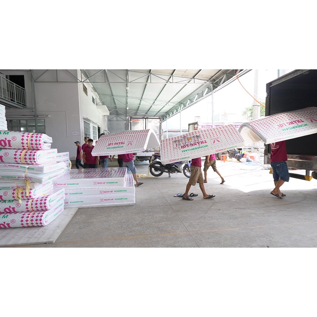 Nệm Cao Su Wonderfoam Thắng Lợi Chính Hãng Đầy Đủ Kích Thước Thoáng Mát 4 Mùa - Tặng Ngày Bộ Quà 7 Món