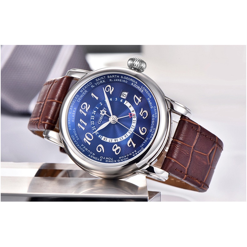 Đồng Hồ Cơ Nam Tự Động AUTOMATIC Chính Hãng CORGEUT Dây Da Cao Cấp Thời Trang Sang Trọng Đẹp Giá Rẻ