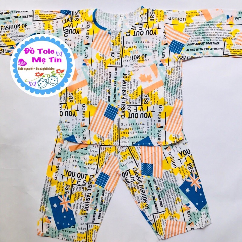 Đồ tôn(lanh) dài cho bé trai size 3(6-9kg)