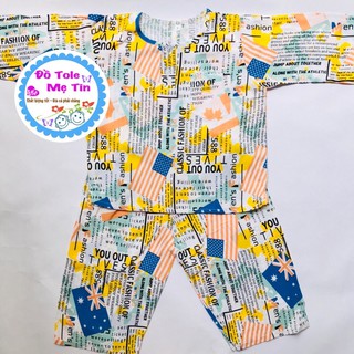 Đồ tôn(lanh) dài cho bé trai size 3(6-9kg)