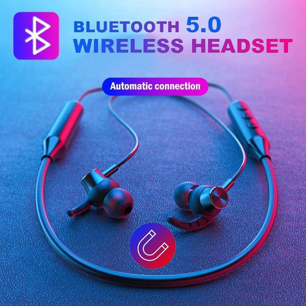 Tai Nghe Thể Thao Đeo Cổ Bluetooth 5.0 6d Giảm Tiếng Ồn Có Mic