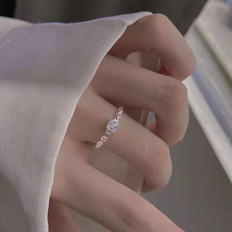 Nhẫn đeo tay nữ phong cách măt xích Hàn Quốc đẹp giá rẻ  Basic Jewelry N07