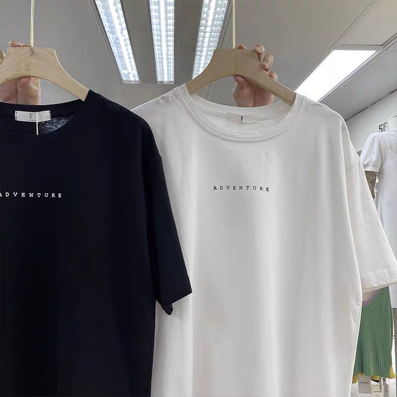 [ Rẻ vô địch ] Áo thun cotton tay lỡ dáng rộng unisex - adventure