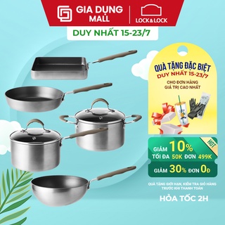 Nồi Chảo Nhôm Chống Dính Mini Lock&Lock Handycook Nhiều Size - Hàng Chính Hãng, Không Dùng Trên Bếp Từ