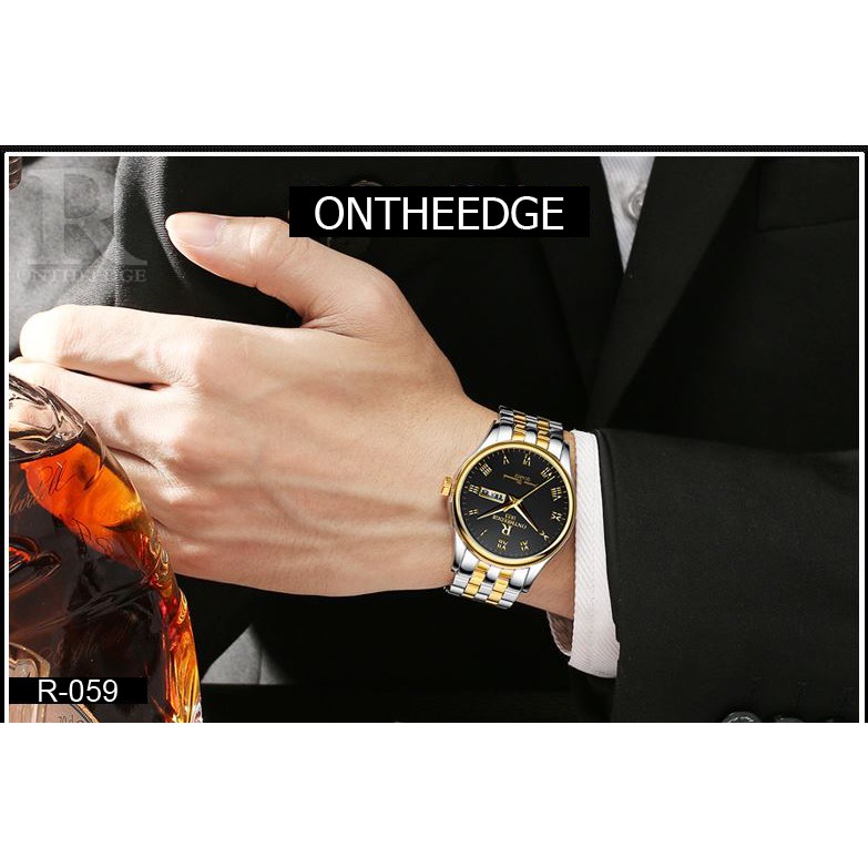 (CHÍNH HÃNG) ĐỒNG HỒ NAM ONTHEEDGE R-59 CLASSIC DÂY THÉP KHÔNG GỈ HIỆN LỊCH THỨ NGÀY | BigBuy360 - bigbuy360.vn
