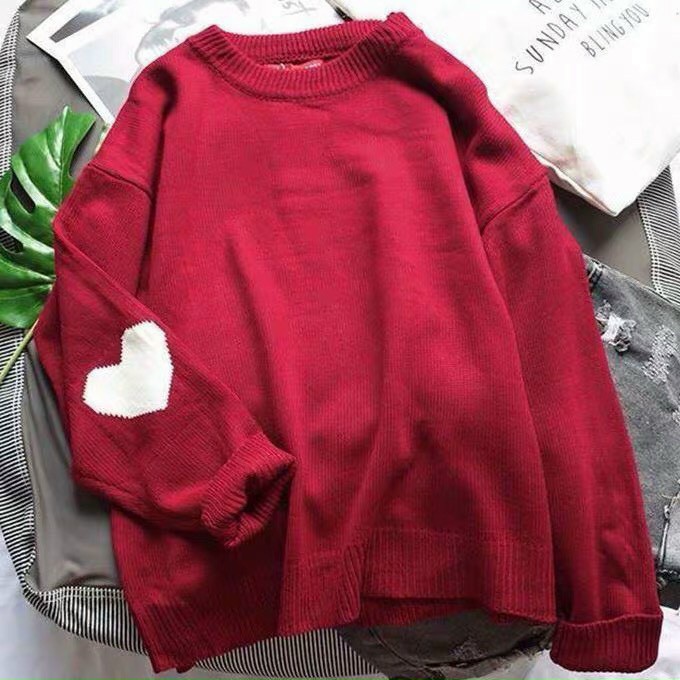 Áo tay dài in hình trái tym hai bên tay thời thượng TTSLA0330