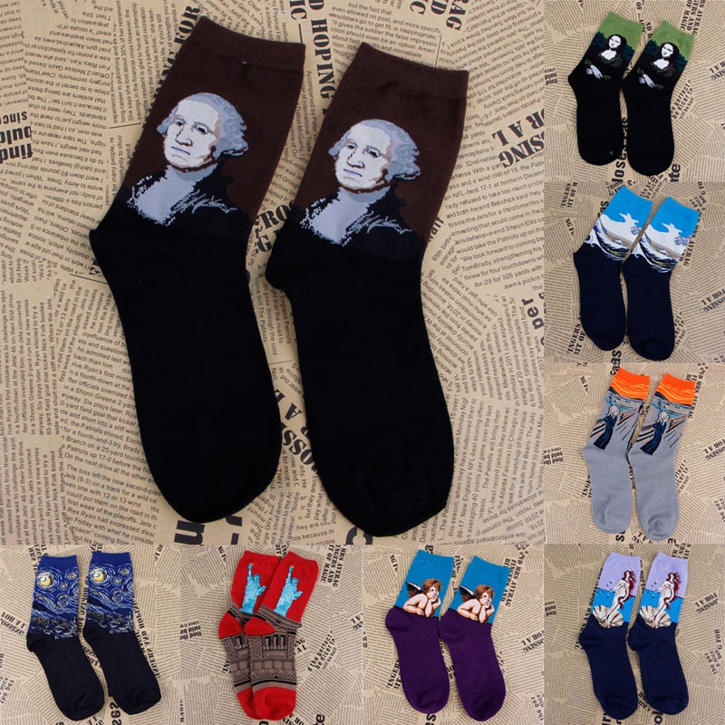 Vớ In Họa Tiết Graffiti Thời Trang Unisex