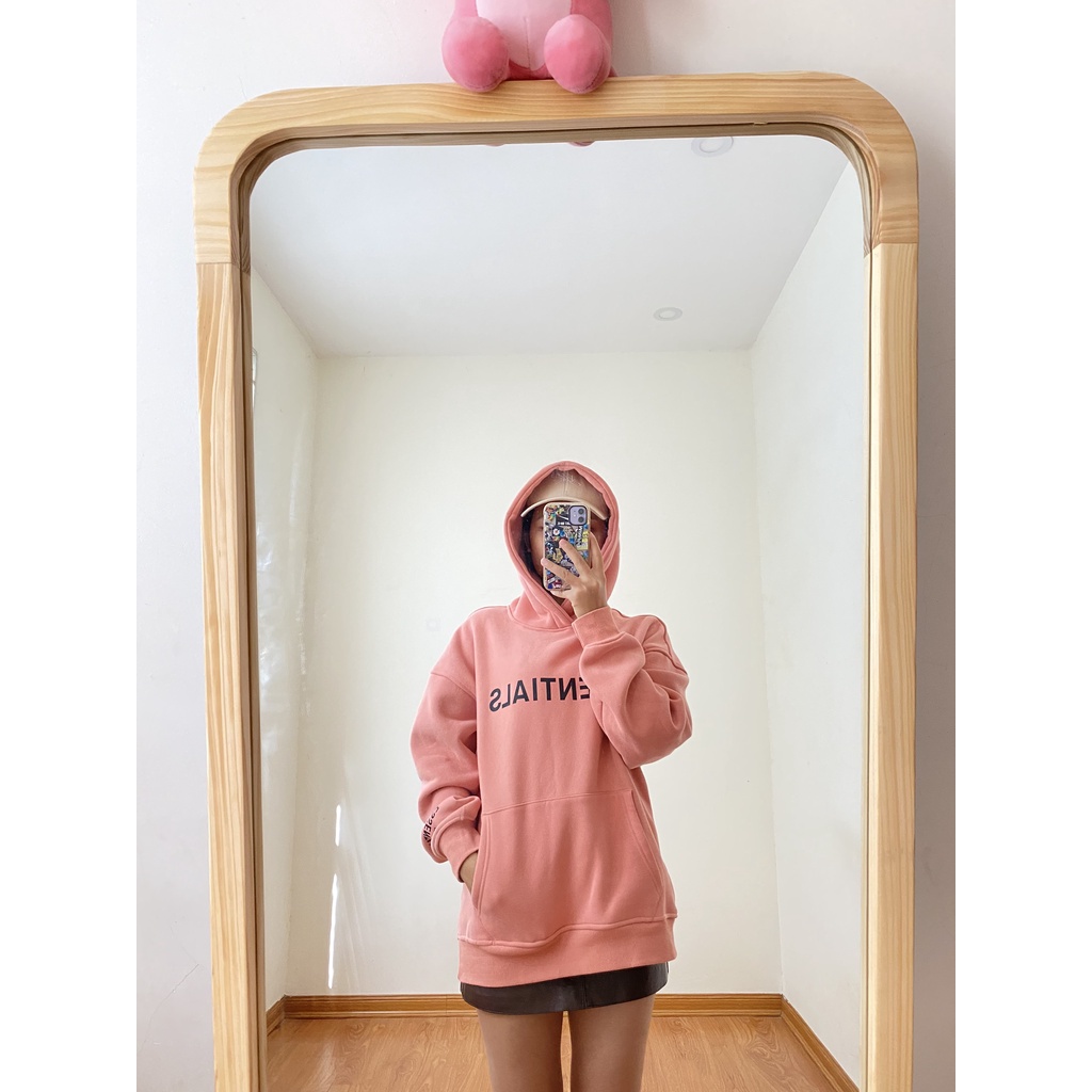Áo nỉ hoodie Essentials in cao su nổi unisex | BigBuy360 - bigbuy360.vn