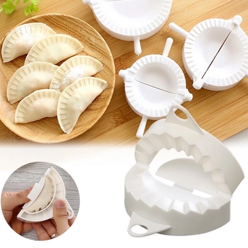 Bộ 3 khuôn bánh xếp, khuôn làm sủi cảo, há cảo giúp bạn làm những chiếc bánh đều, đẹp một cách nhanh chóng