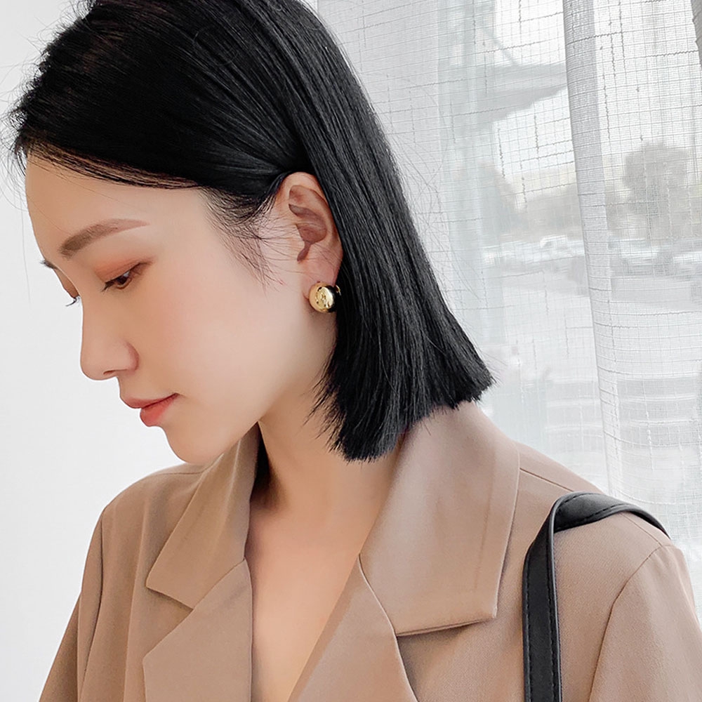 Bông tai hình tròn độc đáo thời trang dành cho nữ