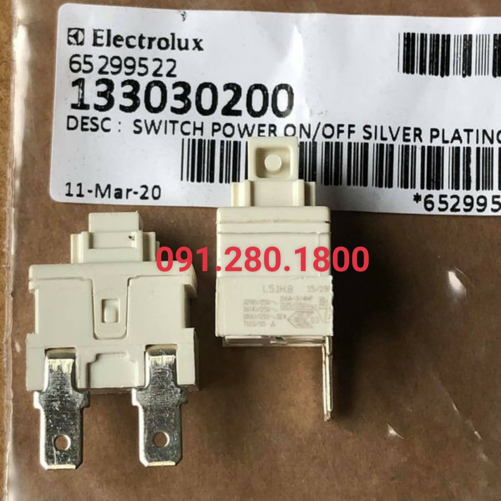 [Mã ELHA22 giảm 5% đơn 300K] Công tắc nguồn máy sấy Electrolux EDV7051 , EDV8025 , EDS7051...(hàng chính hãng)