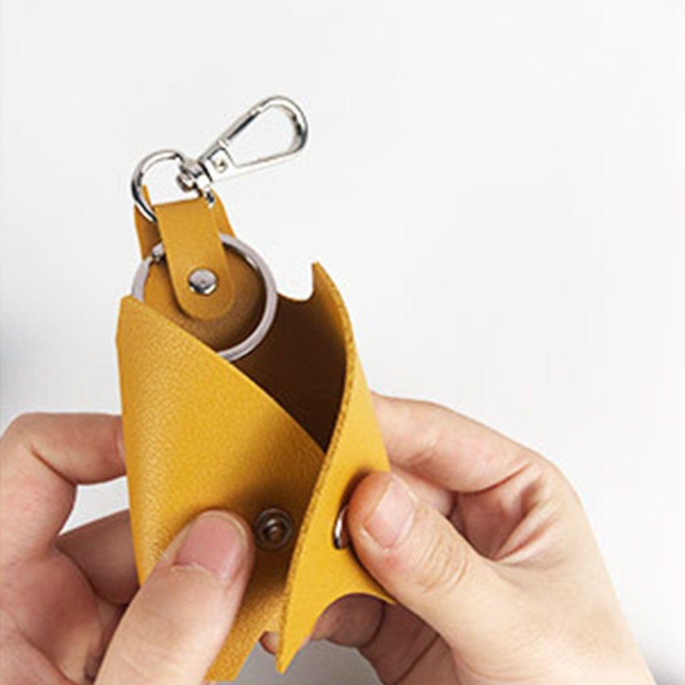 Túi Da PU Mini Đựng Chìa Khóa Xe Hơi Tiện Dụng DIY