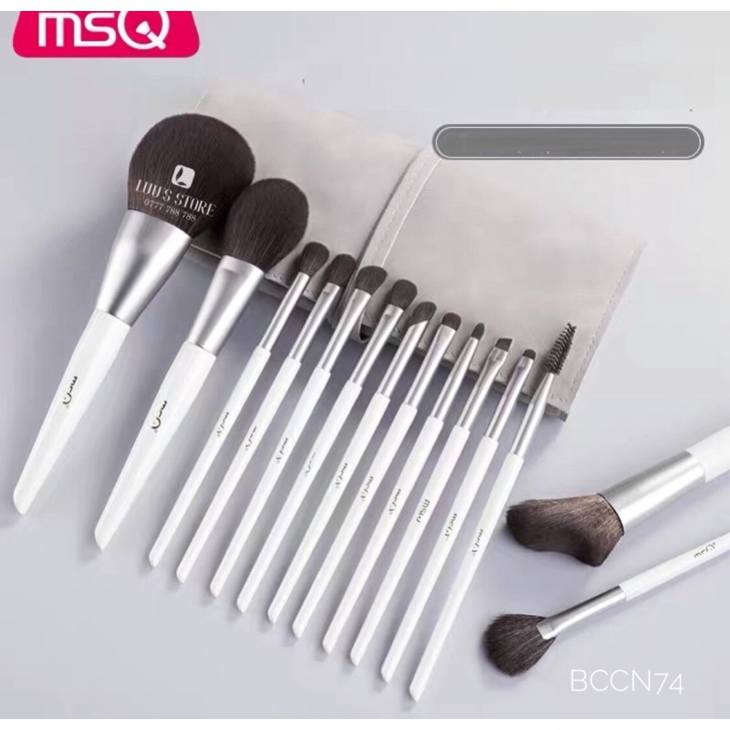 Bộ Cọ MSQ Trắng Bao Xám 14 Cây BCCN74