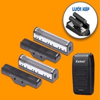 Bộ lưỡi kép máy cạo râu thay thế cho các dòng cạo râu kemei km-1102, km-1102h, dễ tháo lắp
