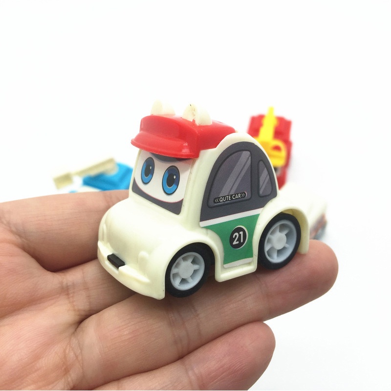 ZHAN QI TOYS Xe đồ chơi mini  thiết kế kéo lùi vui nhộn cho bé