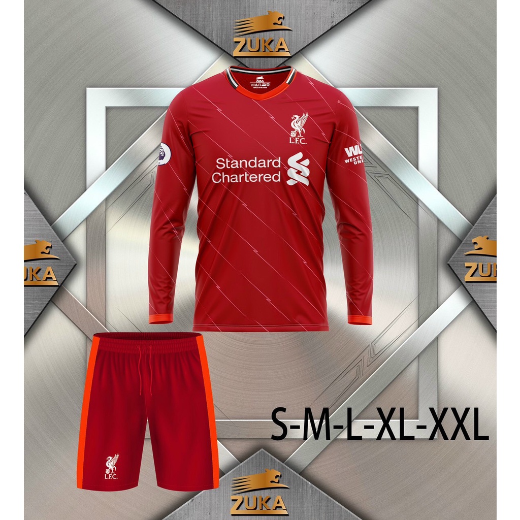Áo Bóng Đá Dài Tay CLB Liverpool 2021