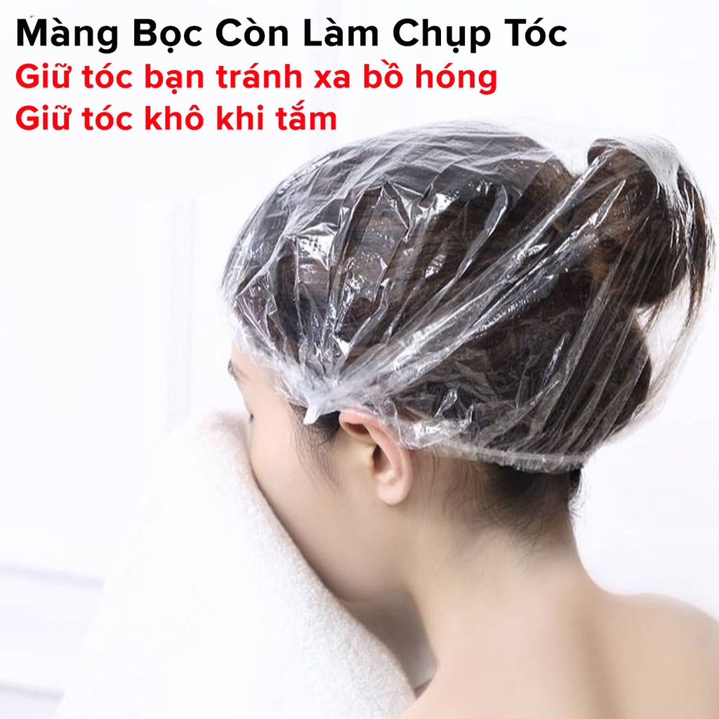 Bộ 100 Túi Màng Bọc Thực Phẩm PE An Toàn Túi Gấu Có Chun Bọc Đồ Ăn Co Giãn Siêu Dai Cao Cấp Chính Hãng miDoctor