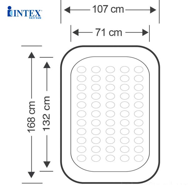 Đệm hơi trẻ em có thành cao xung quanh INTEX 66810