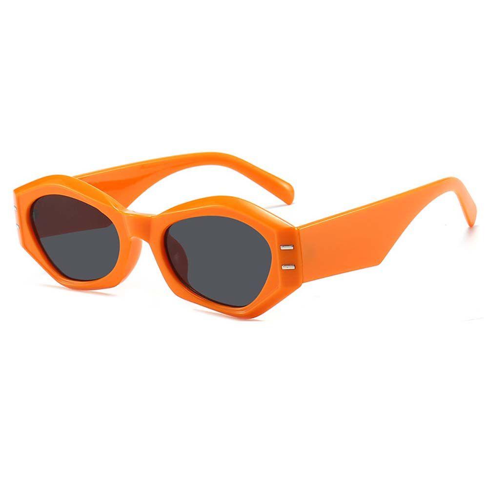 Kính Mát Gọng Tam Giác Nhỏ In Họa Tiết Da Báo Phong Cách Punk Hip Hop Âu Mỹ Màu Đen Cho Nữ