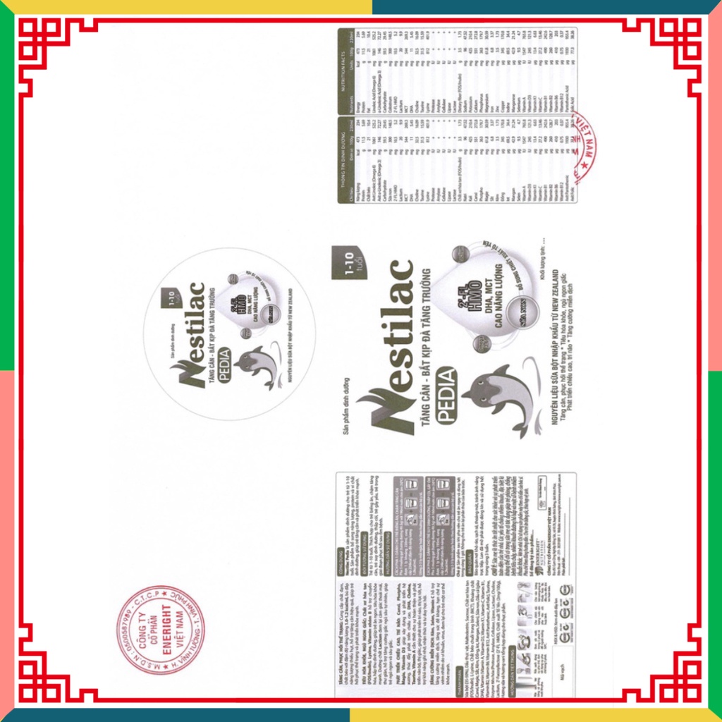 SỮA CHO BÉ lên cân mạnh khỏe - SỮA NESTILAC PEDIA 800G