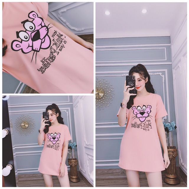 Đầm dấu quần in Báo hồng | BigBuy360 - bigbuy360.vn