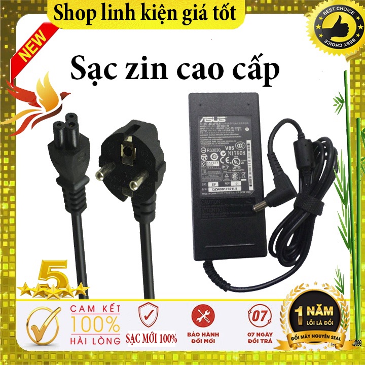 Sạc laptop asus 19V-3.42A / 4.74A 65W / 90W zin cao cấp - sạc máy tính asus - sạc asus chân to / chân thường