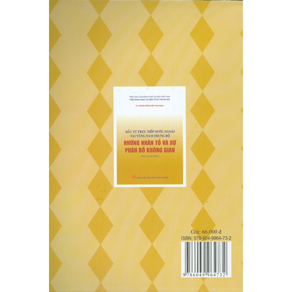 Sách - Đầu Tư Trực Tiếp Nước Ngoài Tại Vùng Nam Trung Bộ Những Nhân Tố Và Sự Phân Bổ Không Gian (Sách Chuyên Khảo)