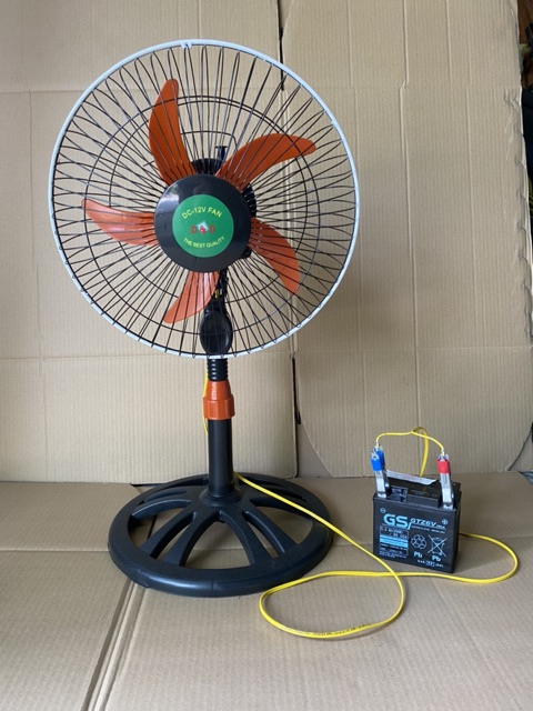 Quạt 12V kẹp bình, công nghiệp B3, có 3 tốc độ. Chạy trực tiếp NLMT. | BigBuy360 - bigbuy360.vn