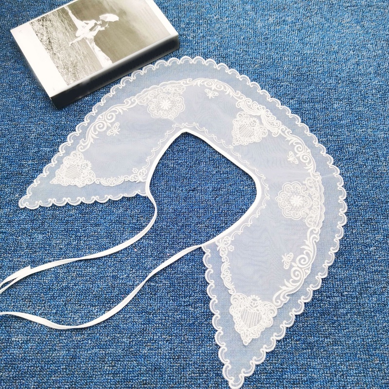 Cổ Áo Sơ Mi Giả Phối Ren Có Thể Tháo Rời Thời Trang Cho Nữ