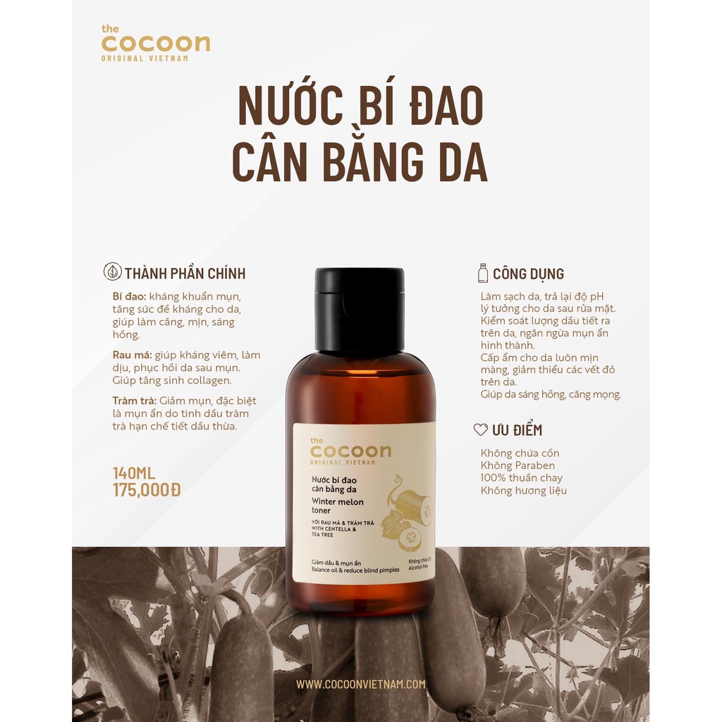 Nước Bí Đao Cân Bằng Da CoCoon