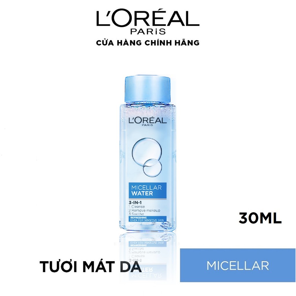 Bộ kem chống nắng dưỡng trắng và tẩy trang tươi mát L'Oreal Paris | BigBuy360 - bigbuy360.vn