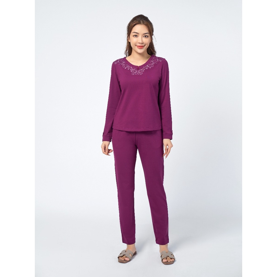 Bộ mặc nhà áo dài tay quần dài Winny 22502 Giá 629.000đ