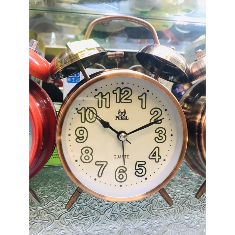 ⏰ Đồng hồ báo thức hợp kim 2 quả chuông gõ kiểu cổ điển + Tặng kèm pin 🌸