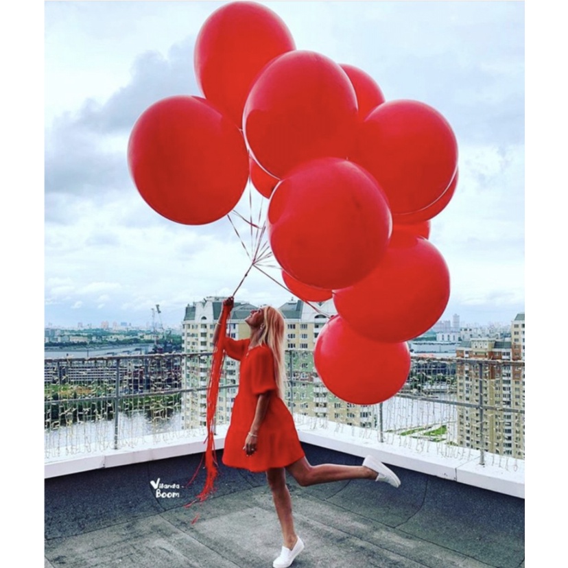 Bong Bóng Cao Su Dày 36 inch Nhiều Màu Dùng Trang Trí Tiệc Cưới/Sinh Nhật