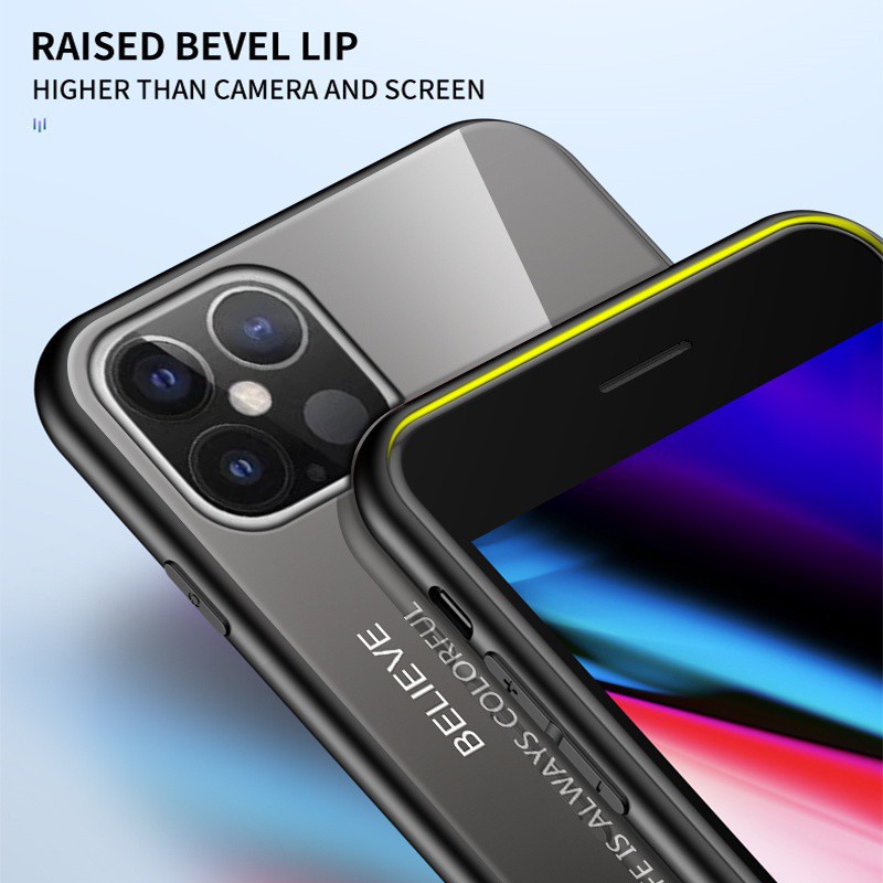Ốp điện thoại mặt kính màu gradient sành điệu cho Google Pixel 4 4xl 4a 4a 5g