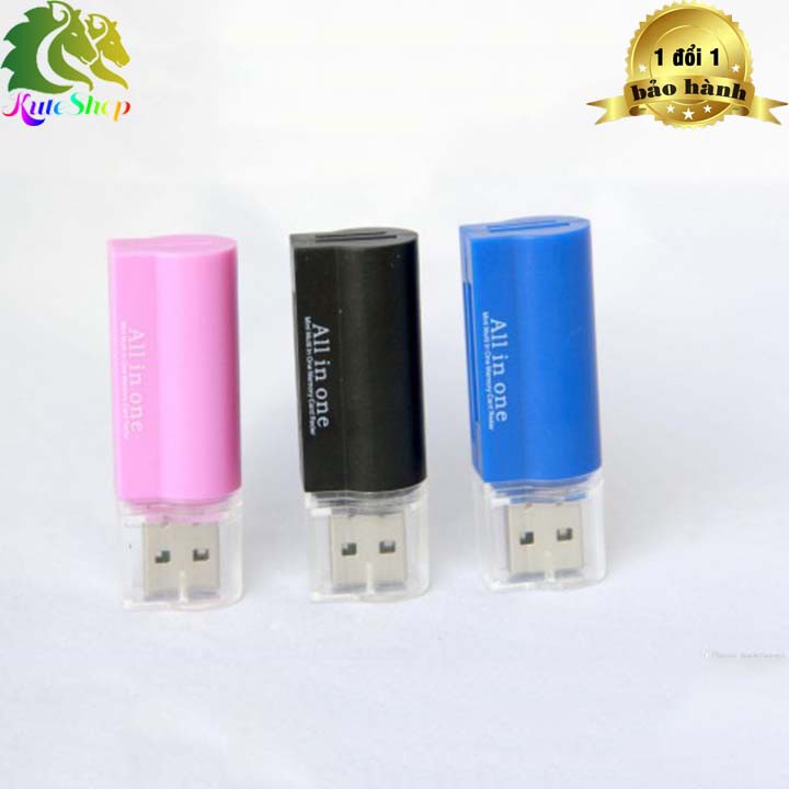 [HCM] Đầu Đọc Thẻ Nhớ USB llano Hỗ Trợ Đọc Thẻ TF/SD 4 Trong 1 Tiện Lợi