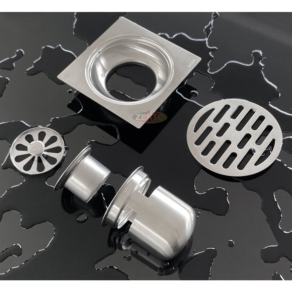 Phễu thoát sàn chống mùi inox TS125-304-2U