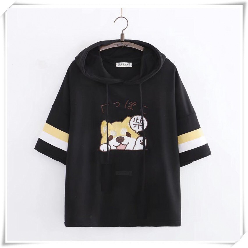 HÌNH THẬT - Áo hoodie cotton tay lỡ mùa hè cún - mèo  hot 2021 | BigBuy360 - bigbuy360.vn