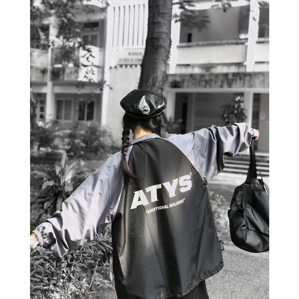 Áo khoác dù local brand Jacket ATYS phối màu form rộng unisex nam nữ phong cách ulzzang - Gin Store