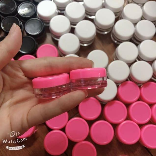 Combo 10 hũ nhựa 5gr chiết Mỹ phẩm,màu ngẫu nhiên